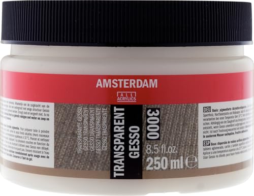 Amsterdam Tarrence Gesso Acrylic Medium Clear Gesso T2417-3000 8.5 fl oz (250 ml) - color: clear gesso