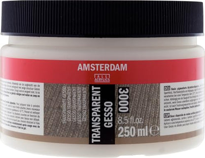 Amsterdam Tarrence Gesso Acrylic Medium Clear Gesso T2417-3000 8.5 fl oz (250 ml) - color: clear gesso