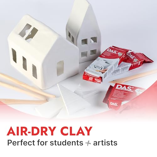 DAS Air-Hardening Modeling Clay, 2.2 Lb. Block, White Color (387500) - size: 2.2 lb (1-Pack), style: 2.2 Lb. White