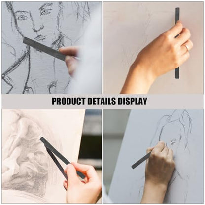 Gadpiparty 25pcs Willow Compressed Charcoal Sticks Drawing Media for Artists and Students, 5-7mm Natural Vine Charcoal Sketching Supplies for Hobbyist and Professional Use