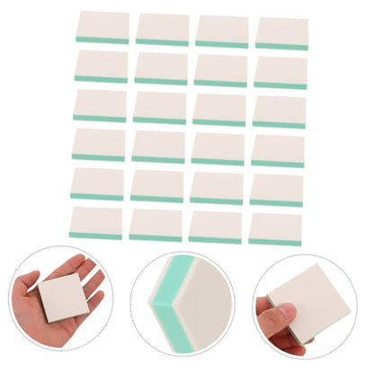 CORHAD 24pcs Soft Linoleum Carving Blocks Rubber Stamp Making Kit White Green for Printmaking DIY Art and Scrapbook Supplies