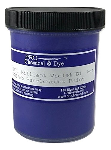 Pearlescent Textile Paint 8 oz. (Brilliant Violet) - color: Brilliant Violet