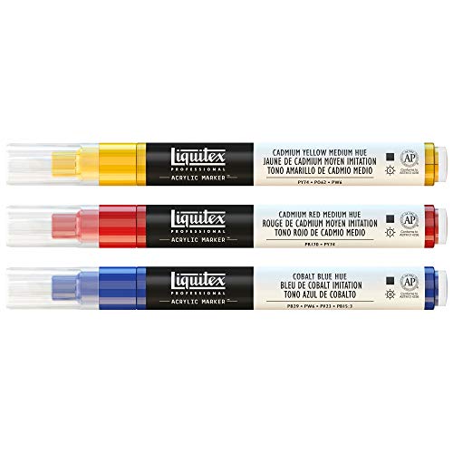 Liquitex Professional Paint Marker Set, 3 Piece, Colors - style: Color Fine 3 Set