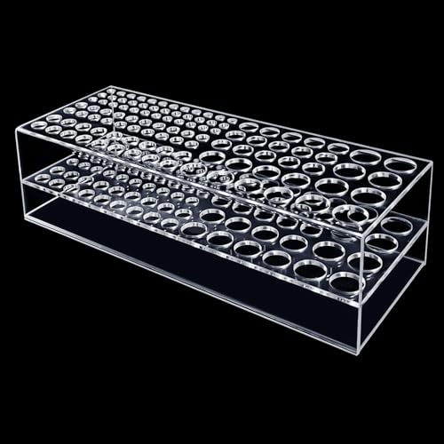 Acrylic Paint Brush Holder 105 Holes Clear Paintbrush Holder Organizer Artist Brush Holder Paint Brush Stand Rack for Pens Pencils Artist