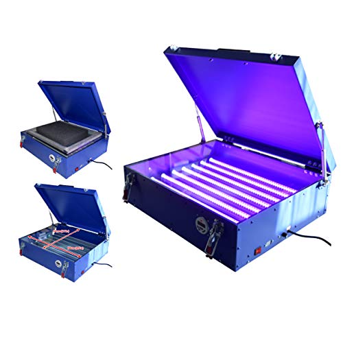 110v Screen Printing Uv Exposure Unit Plate Burning with Cover & 8 Tubes Area 20"24"