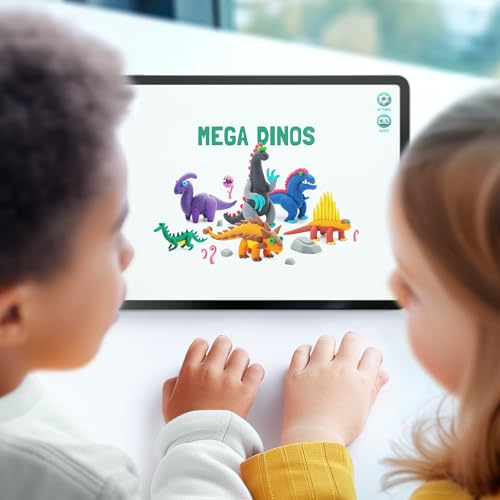 HEY CLAY Set - Colourful Modeling Air Dry Clay Kit for Kids 15 cans and Sculpting Tools with Fun Interactive Instructions App - Children 3+ (Mega Dinos) - style: Mega Dinos