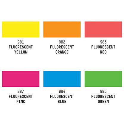 Liquitex Professional Paint Marker Set, 6 Piece, Fluorescents - style: Fluorescents Wide 6 Set
