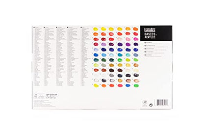 Liquitex Basics Acrylic Paint Set, 72 x 22ml (0.74-oz) Tubes - style: 72 x 22ml (0.74-oz)