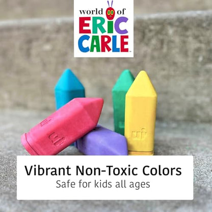 Urban Infant Non-Toxic Sidewalk Chalk for Toddlers 1-3 and Kids - Washable Outdoor Jumbo Chalk - The Very Hungry Caterpillar - color: Caterpillar