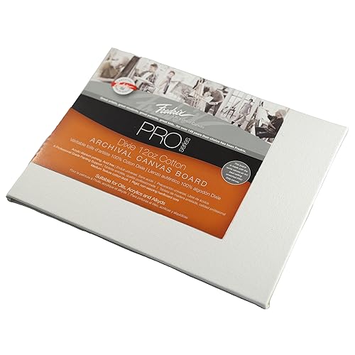 FREDRIX PRO Series Dixie 17.5 oz. Primed Archival Cotton Canvas Board, 8" x 10" - size: 8" x 10"
