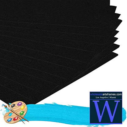 11x14 Black Canvas Boards for Painting Bulk 100 Pack.Paint Canvases for Painting Art.Artist Blank Canvases for Painting 11x14 Canvas Panels.Quality Acid Free Primed Canvas Boards for Acrylic,Oil etc - size: 11x14 Black
