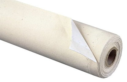 Creative Mark Spectrum Universal Unstretched Cotton Canvas Roll - 52" x 30 Yards 8 oz Super Smooth Portrait (11.8 oz Primed) Triple Primed, Rich White Acid-Free Acrylic Priming, Canvas for Painting - size: 30 yard roll