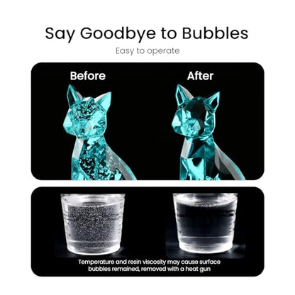 Resiners AirLess Lite Resin Bubble Remover, 10 Min Remove Bubbles, 95kPa Vacuum Degassing Chamber, Compact Airless Lite Machine for Epoxy Molds Casting,UV Resin,Silicone,Jewelry Making (Patented) - color: Gray