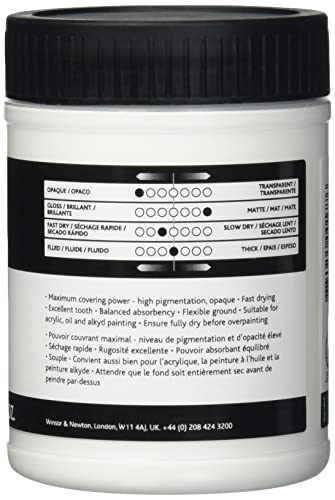 Winsor & Newton Professional Acrylic Medium, White Gesso, 225ml (7.6-oz) - color: White Gesso, style: 225ml (7.6-oz)