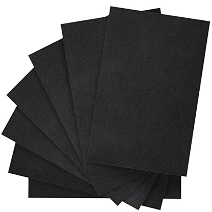 IOOLEEM Black Felt Sheets, 30pcs Pre-Cut 7"x11.3" (Close to A4 Size) for Crafts, Sewing - color: Black, size: Plain 7x11.3 inches (18x28.5cm)