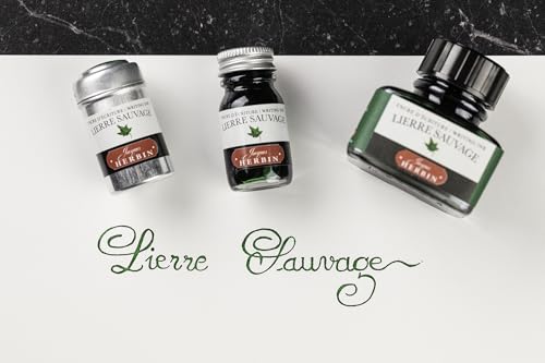 J. Herbin Fountn Pen Ink 30Ml Lierre Sauvage - color: Green, size: 1 fl oz