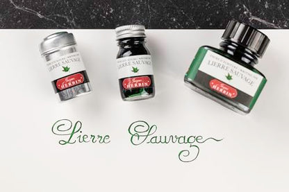 J. Herbin Fountn Pen Ink 30Ml Lierre Sauvage - color: Green, size: 1 fl oz
