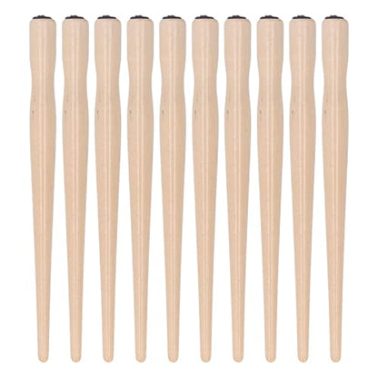 Yosoo Health Gear Wooden Dip Pen Nib Holder 10Pcs Sandalwood, Calligraphy Comic Art Painting English Writing Tool Wood Color