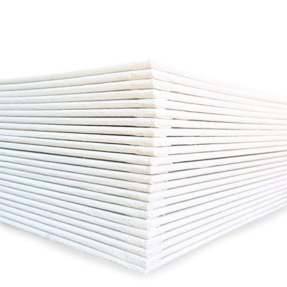 milo Canvas Panel Boards for Painting | 11x14 inches | 24 Pack of Flat Canvas Panels, Primed & Ready to Paint Art Supplies for Acrylic, Oil, Mixed Wet Media, & Pouring, Bulk Painting Party Pack - size: 11"x14" Pack of 24