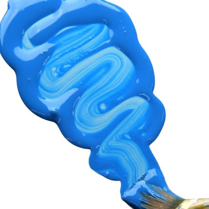 GOLDEN High Flow Acrylics, Fluorescent Blue, 4 fl. oz. Bottle, Professional Acrylic Paint, Transparent