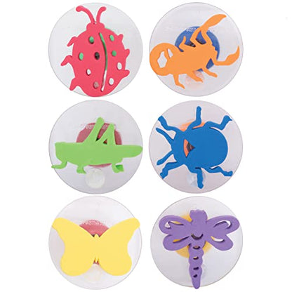 READY 2 LEARN Giant Stampers | Insects | Set of 6 | Stamps for Kids | Bug Designs | Easy-Grip Washable Set for Toddlers, Arts & Crafts