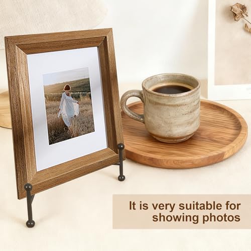 [3 Pack] Metal Tripod Stands for Display, Black Foldable Easel Holders for Plate, Picture Frames, Artwork & Canvas – Decorative Display Stand for Tabletop & Home