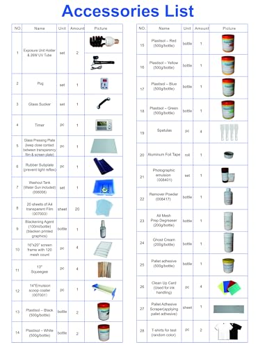 Screen Printing Kit Press 8 Color Silk Screen Printing Machine Screen Printing Press 8 Color 8 Station Double Spring T-Shirt Press DIY