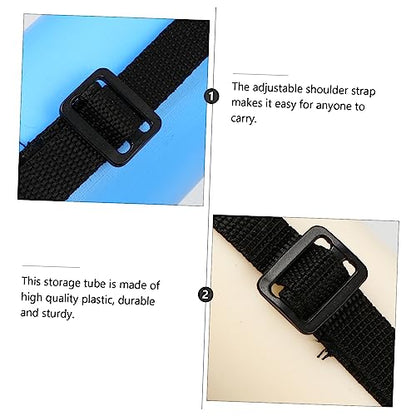 TEHAUX 2pcs Extendable Plastic Telescopic Poster Tube Design for Blueprints and Artworks with Strap Storage for Artists and Planners