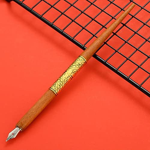 Joyeee Antique Feather Quill Pen Set, with Sealing Wax for Envelopes, Wax Stamp, Handcrafted Dip Pen, Envelopes, Dip Pen Nibs, Writing, Retro Gift Box, Beautiful Birthday Gift, Dark Green - color: #110 Dark green