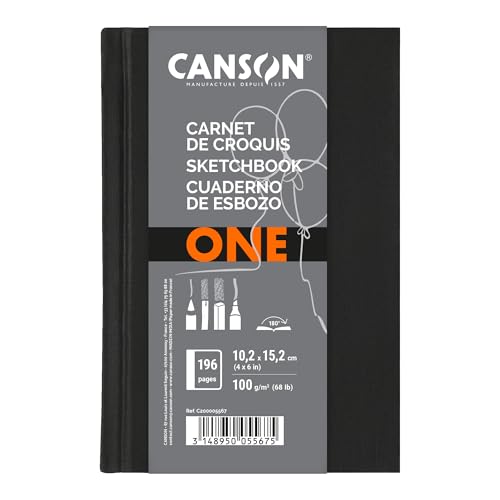 Canson ONE Art Sketch Book, 4" x 6", Hardbound, 100 Sheets (200005567) - style: 4" x 6" Hardbound