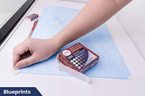 Pacific Arc Professional Blank Drafting Dots 7/8", Roll of 500 Dots per Box