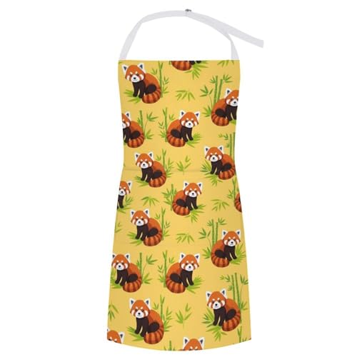 Cooking Apron for Adults with Pockets, Waterproof Oil Resistant Bib for Kitchen Restaurant BBQ Baking - color: Style (326)
