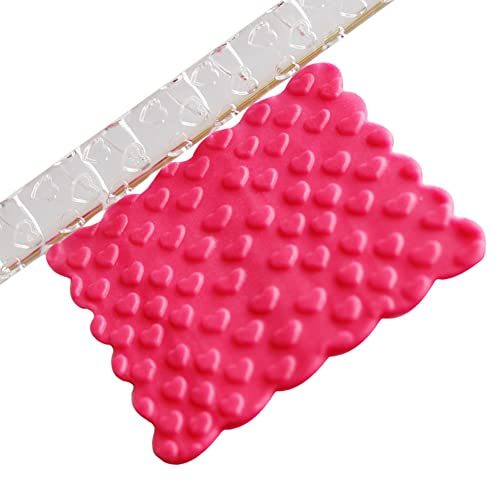Rengue Acrylic Rolling Pin with 28 Patterns, Compliant Material Comfortable Grip, 6.3 by 0.4 Inch Lightweight for Dough and Pastry Number 3 - size: 51016Love