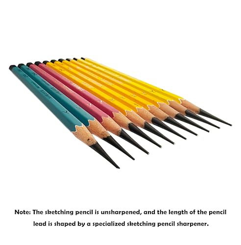 Pencil Set for Drawing,Sketching Pencils,Artist Pencils,Drawing Supplies For Adults,Matte Pencil:HB, 2B, 4B*2, 6B*2, 14B*2, 20B*2.(C.10 pieces)