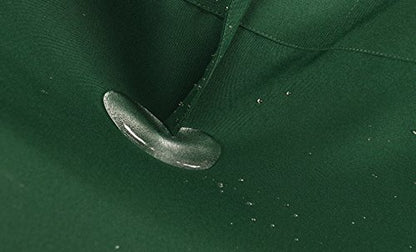 Resist water 3 big Pockets Waist Server Apron Kitchen Restaurant Unisex Half Aprons - color: Dark Green