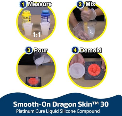 Dragon Skin 30 - Addition Cure Silicone Rubber Compound - Gallon Unit - size: Gallon Unit