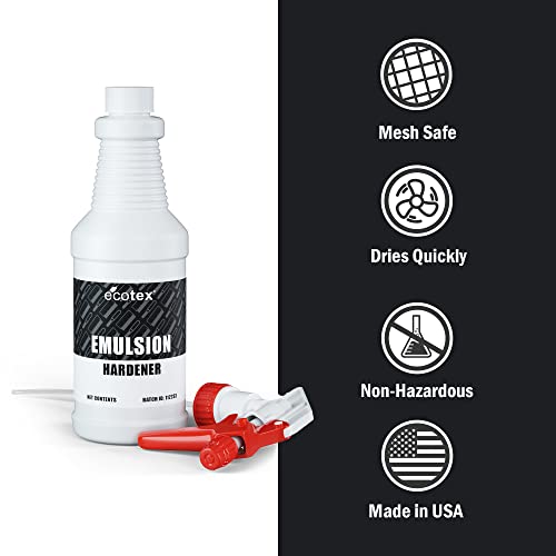 Ecotex® Emulsion Hardener for Screen Printing (Quart - 32oz.) – Enhances Stencil Durability Against Water-Based and Discharge Inks - Screen Print Direct® - size: 32 fl oz