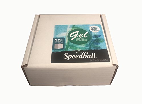 Speedball 8040 5" x 5" Gel Printing Plate (10 Pack) - size: 5" x 5"- 10-Pack