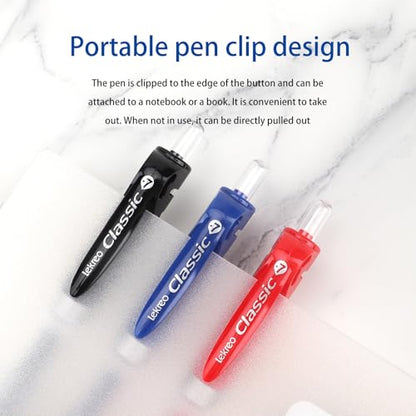 Classic Retractable Gel Roller Pens, 0.7mm Fine Point, Blue Ink (Blue Ink - 12 Packs) - color: Blue Ink - 12 Packs