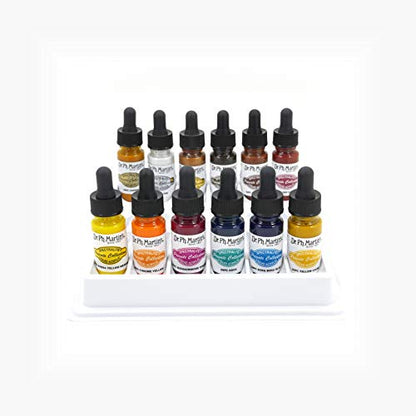 Dr. Ph. Martin's Spectralite Private Collection Liquid Acrylics Bottles, 0.5 oz, Set of 12 (Set 3)