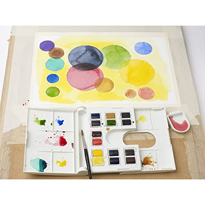 Winsor & Newton Professional Watercolor Paint Set, Field Box, 14 Half Pans & Accessories - style: Field Box 12 Half Pan