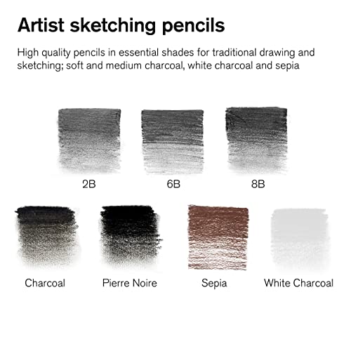 Winsor & Newton Studio Collection Artist Pencils, Sketching Pencils, Set of 10 - style: 10 Sketching Pencils