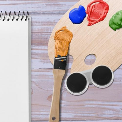 Double Palette Cup with Lid for Oil Painting 4.33X2.08X0.78In Portable Paint Mixing Palette and Brush Washer Professional Artist Supplies
