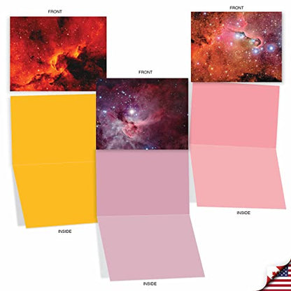 The Best Card Company - Box of 10 All Occasion Cards Blank (4 x 5.12 Inch) - Scenic Landscape Cards Assorted - Galacticards M3977 - style: Galacticards