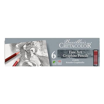 Cretacolor Fine Art Red Graphite Set, Set of 6