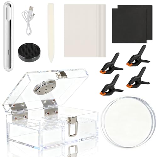 DEDC Card Cleaning Kit Flattening Restoration Repair Care Sport Card with Heat Pen, Acrylic Humidor and Accessories – Complete Solution for TCG Collectors and Enthusiasts Alpha - style: DEDC ALPHA