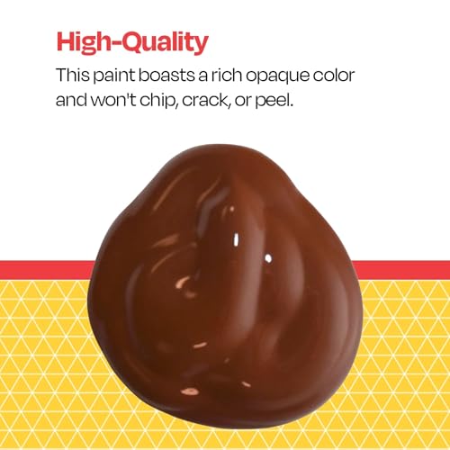 School Smart Tempera Paint, Brown, 1 Quart Bottle - color: Brown