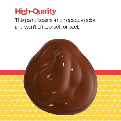 School Smart Tempera Paint, Brown, 1 Quart Bottle - color: Brown