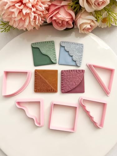 Bookmark Polymer Clay Cutters and Molds Set(5Pcs), Reusable PLA Clay Tools for DIY Jewelry Making, Assorted Shapes for Earrings, Pendants & Crafts