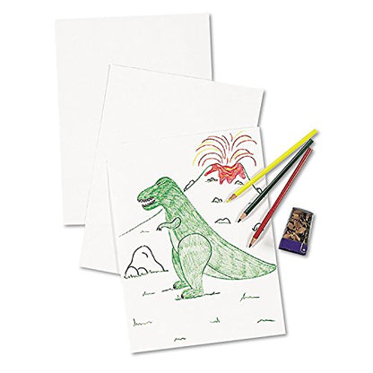 Pacon Drawing Paper, White, Standard Weight, 18" x 24", 500 Sheets - size: 18" x 24", style: Standard Weight